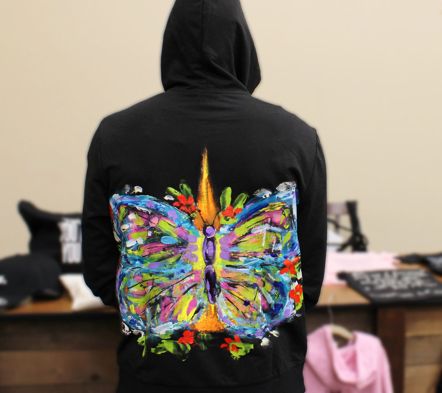 Original, One of Kind Hoodie by Artist Nia Lewis
