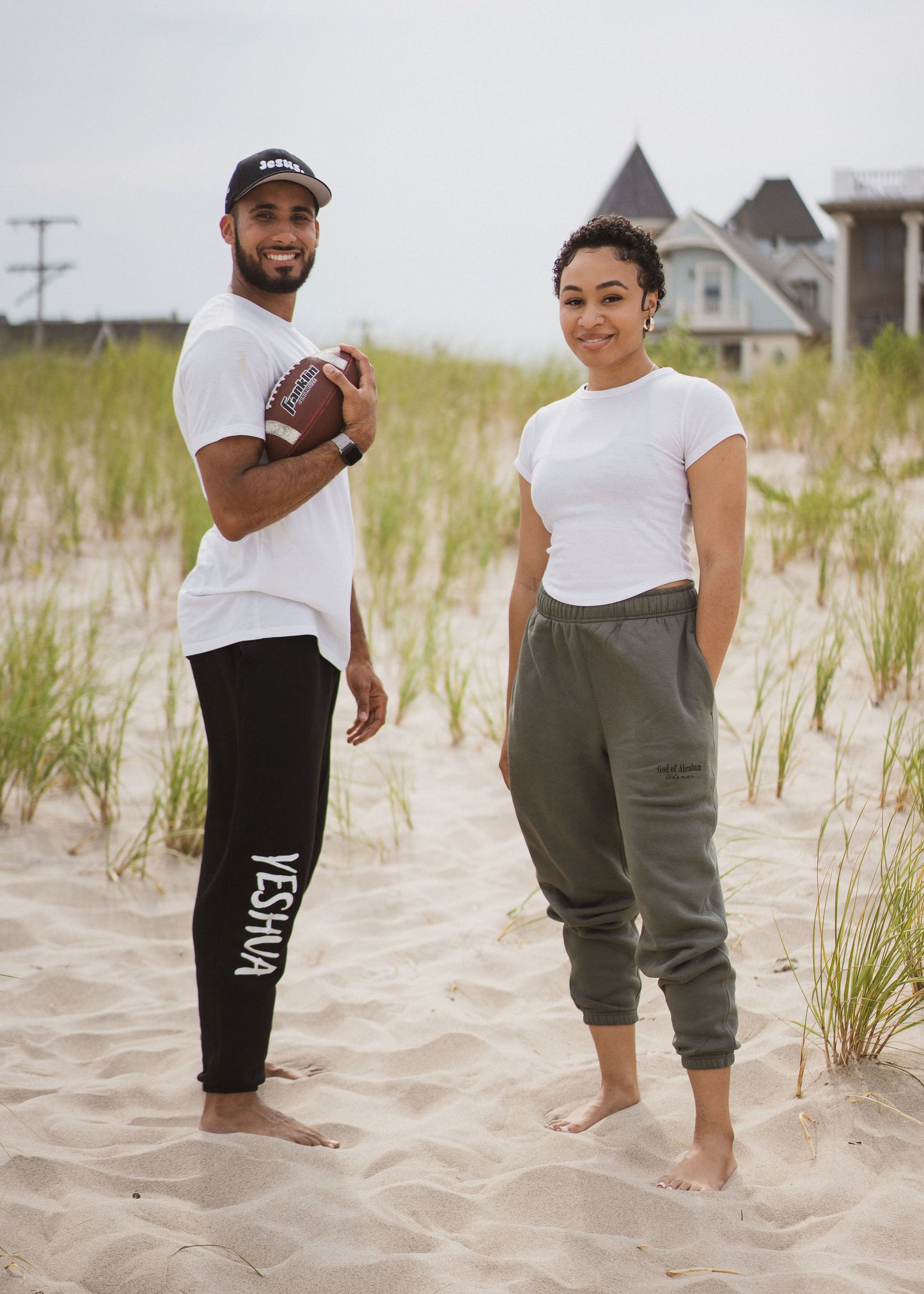 God of Abraham Adonai Men’s Relax Green Sweatpants