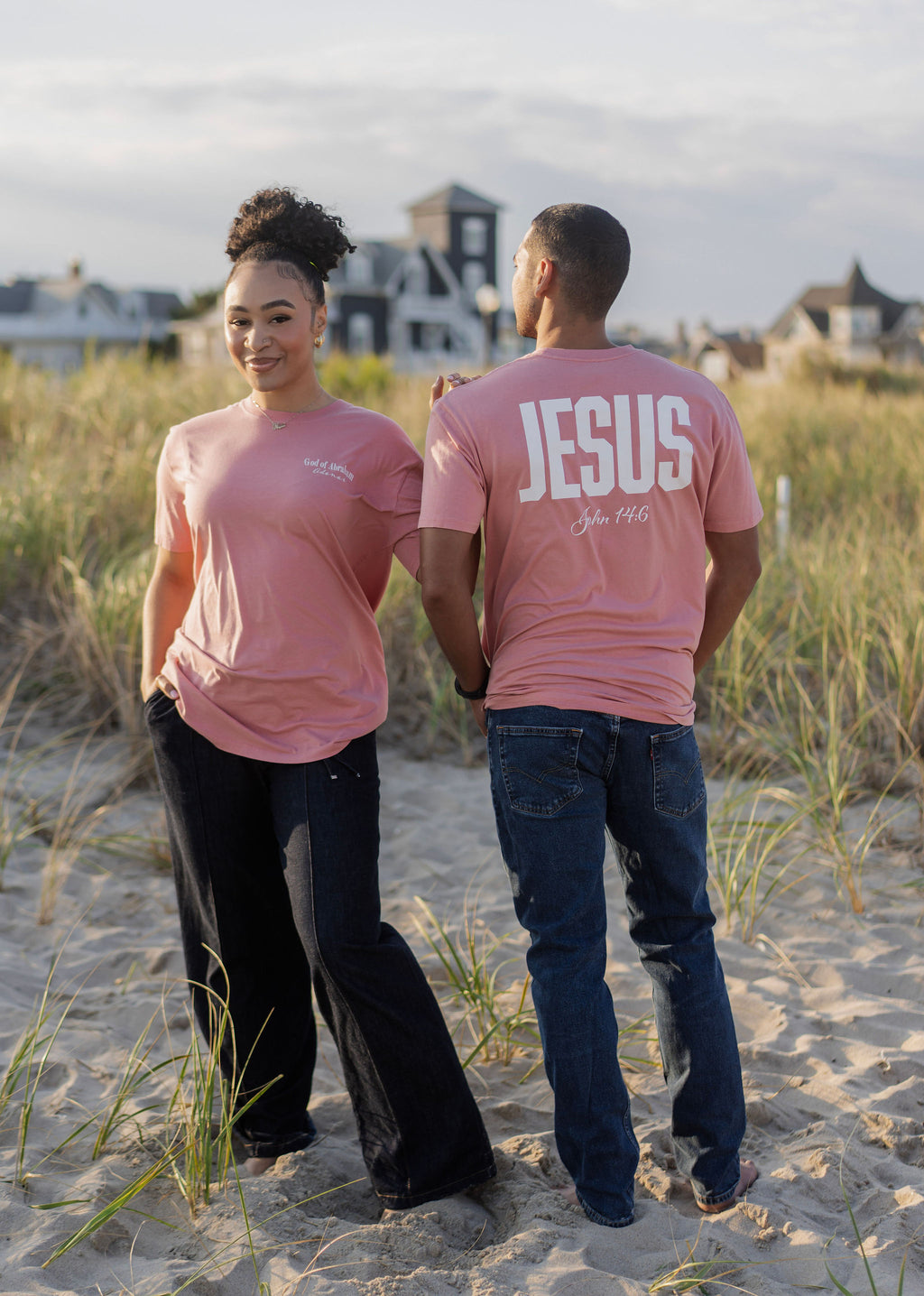 “Jesus: The Way, The Truth, The Life” Faded T-Shirt (Rose)
