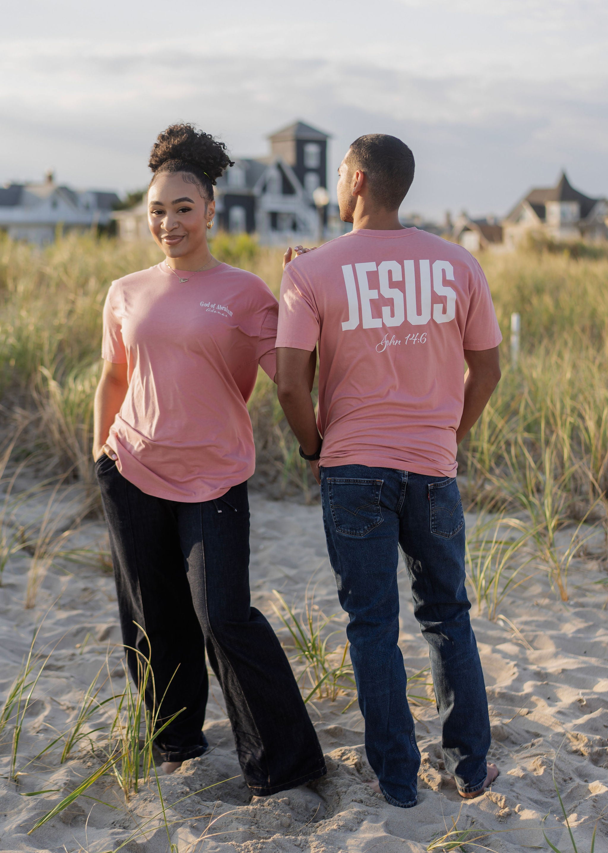 “Jesus: The Way, The Truth, The Life” Faded T-Shirt (Rose)