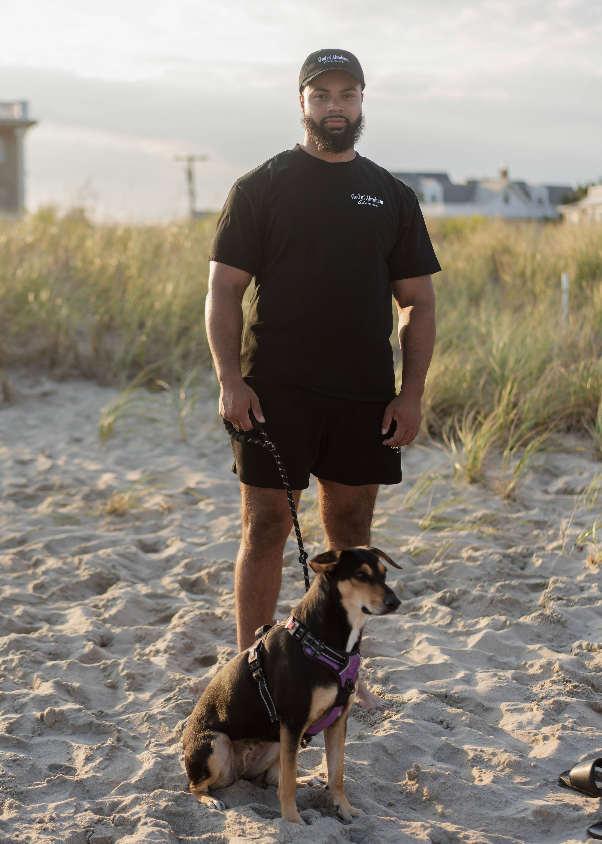 T-shirt surdimensionné « Idée de Dieu » (noir et blanc)