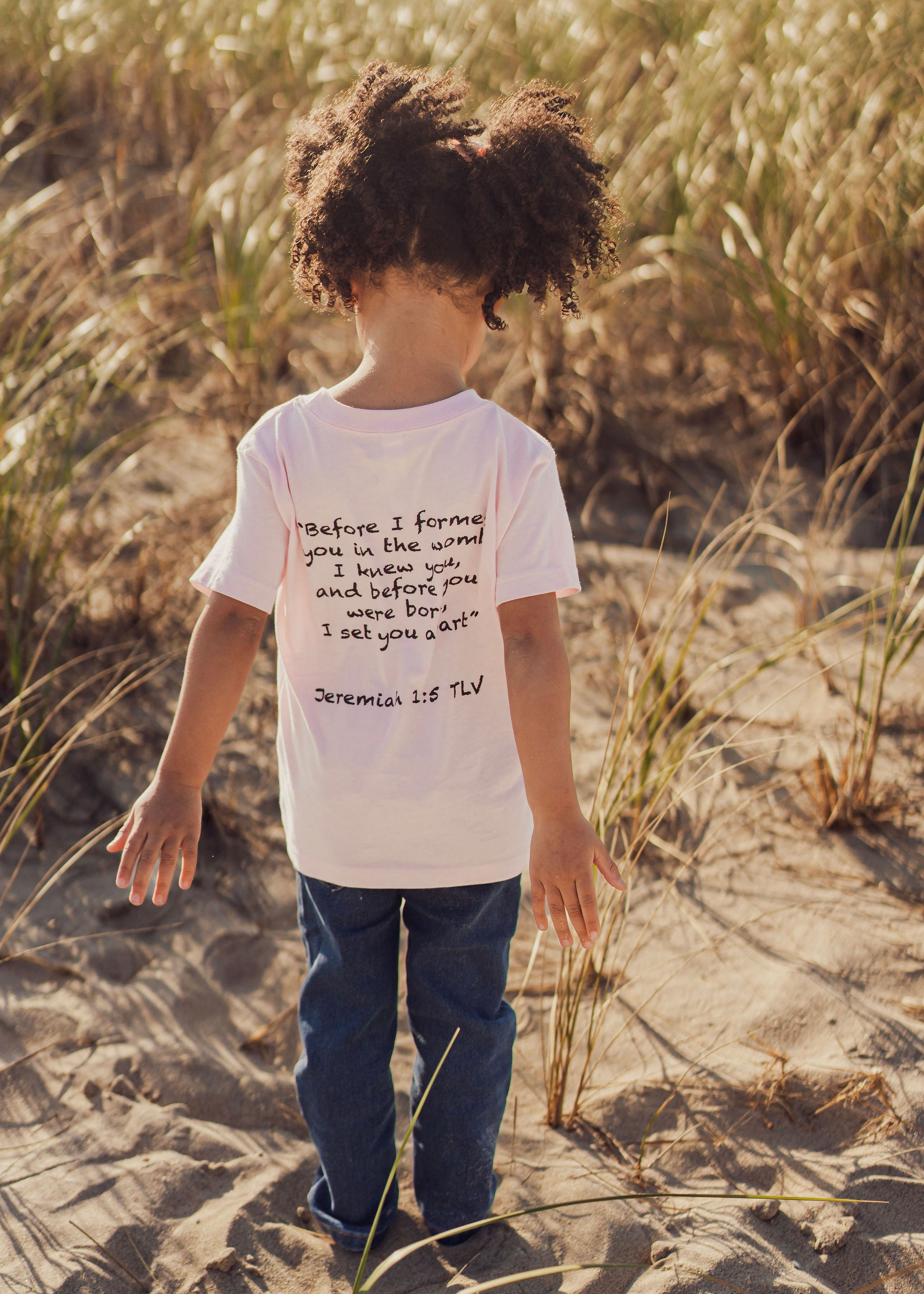 Jeremiah 1:5 “Before I Formed You” Pink Toddler T-Shirt