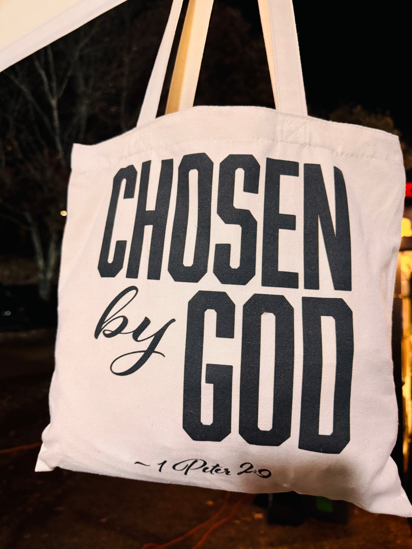 Chosen by God Tote Bag | Christian Tote Bag