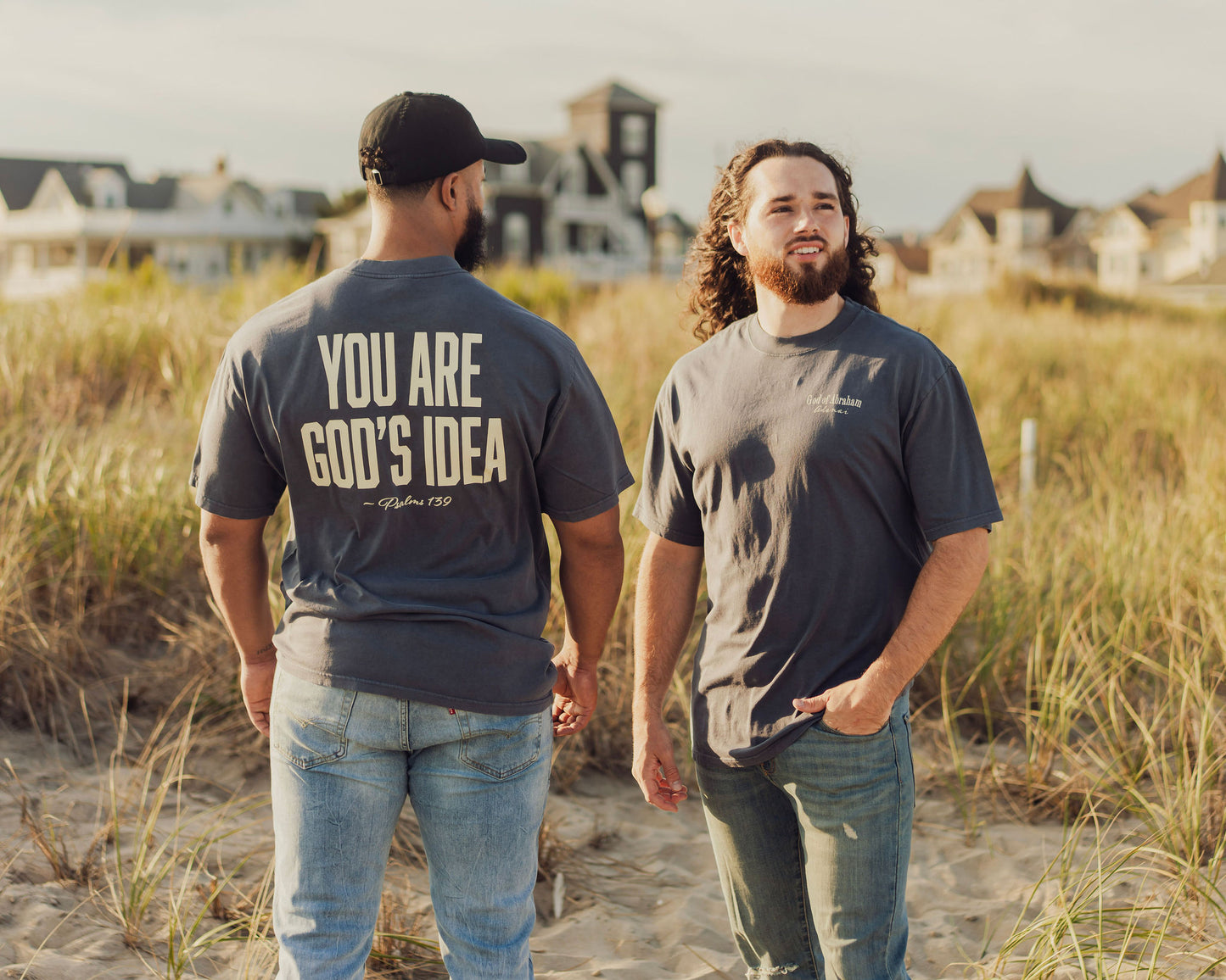 “God’s Idea” Oversized Heavy Faded Indigo Tee (Limited Edition)
