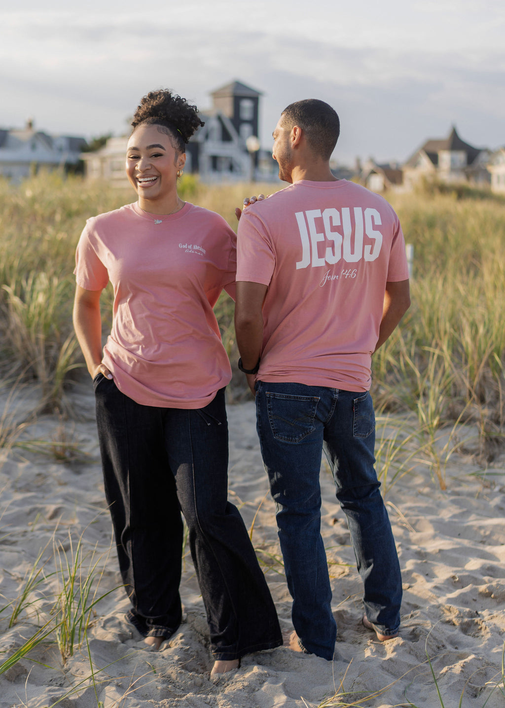 “Jesus: The Way, The Truth, The Life” Faded T-Shirt (Rose)