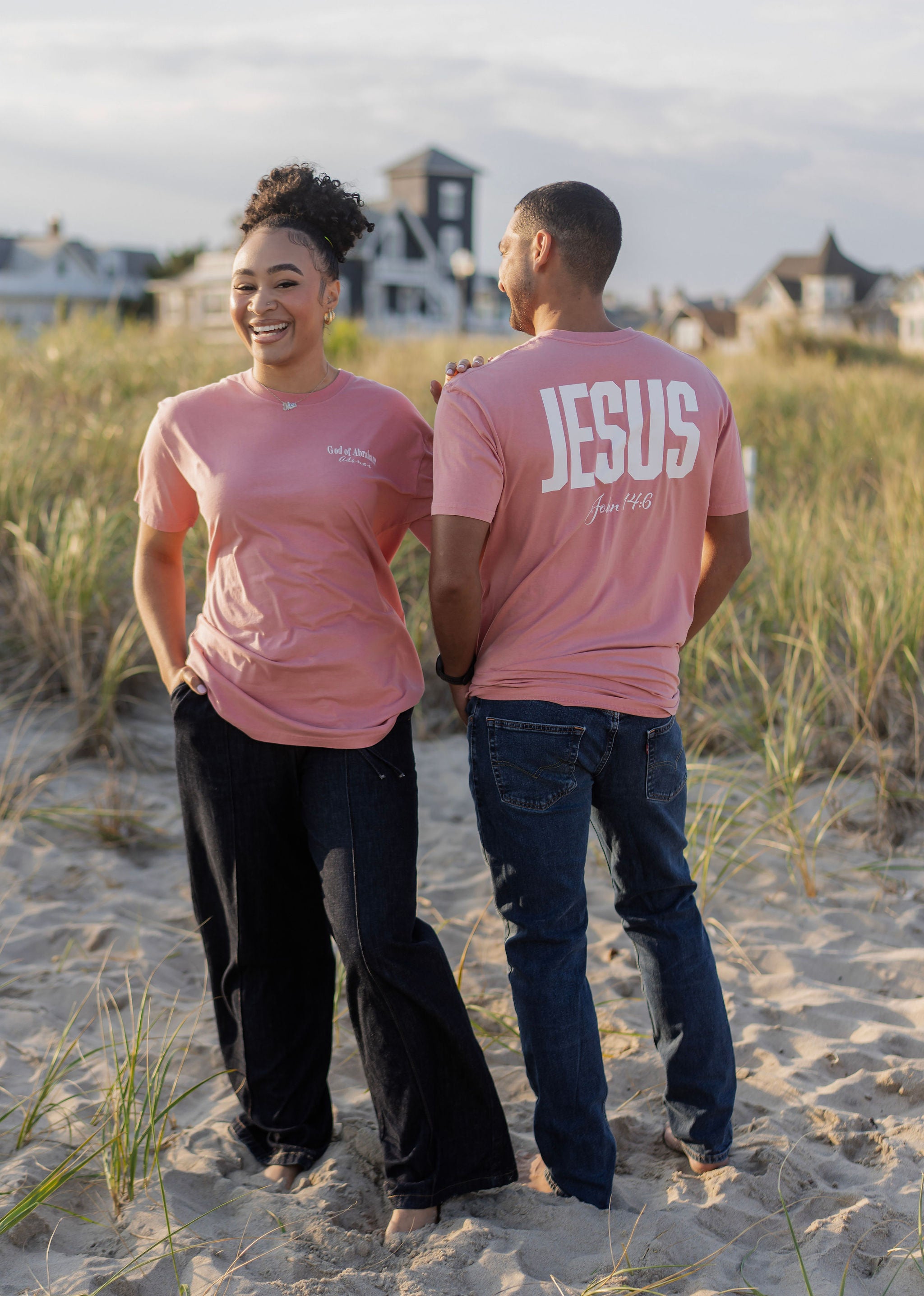 “Jesus: The Way, The Truth, The Life” Faded T-Shirt (Rose)