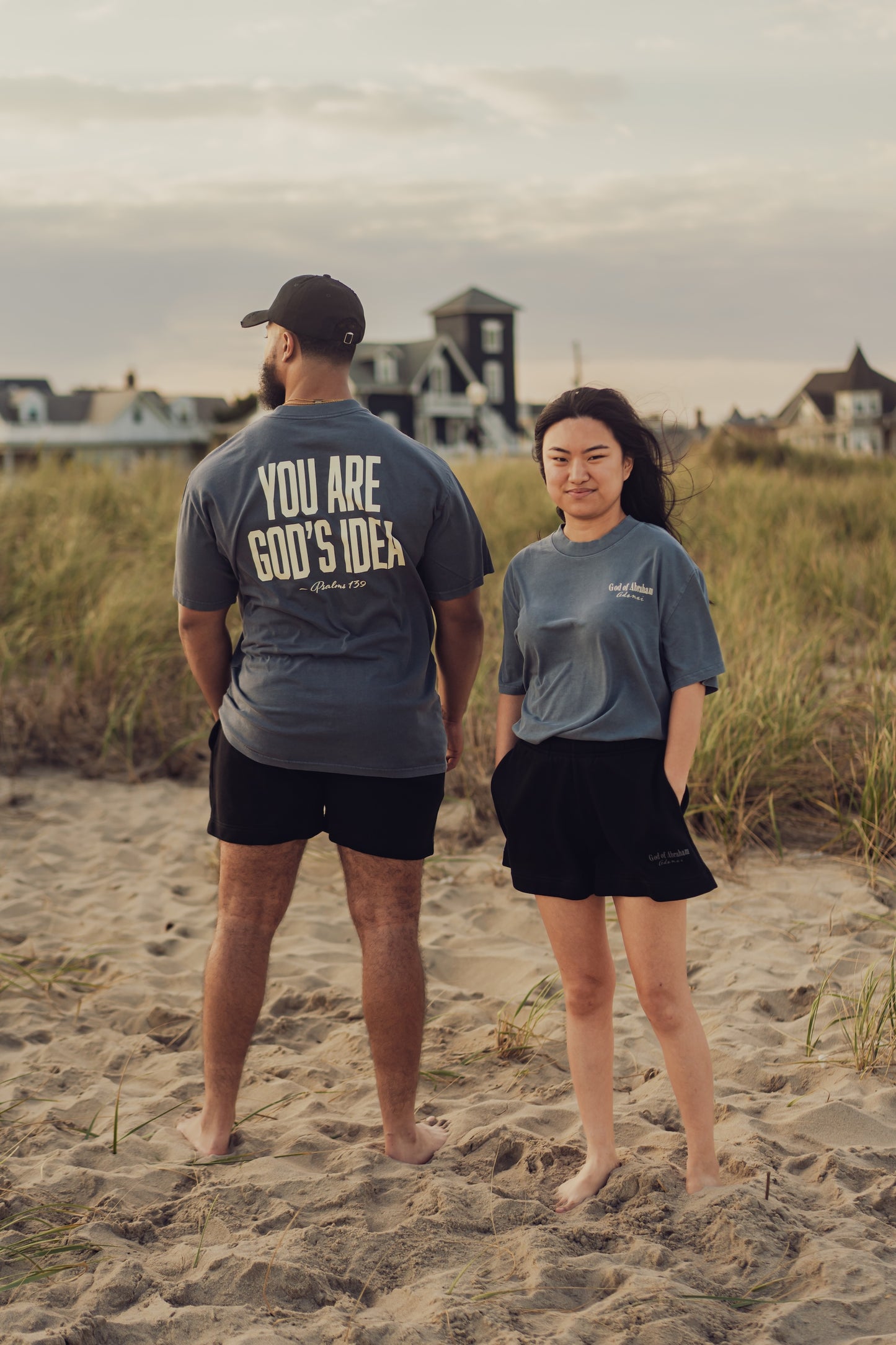 “God’s Idea” Oversized Heavy Faded Indigo Tee (Limited Edition)