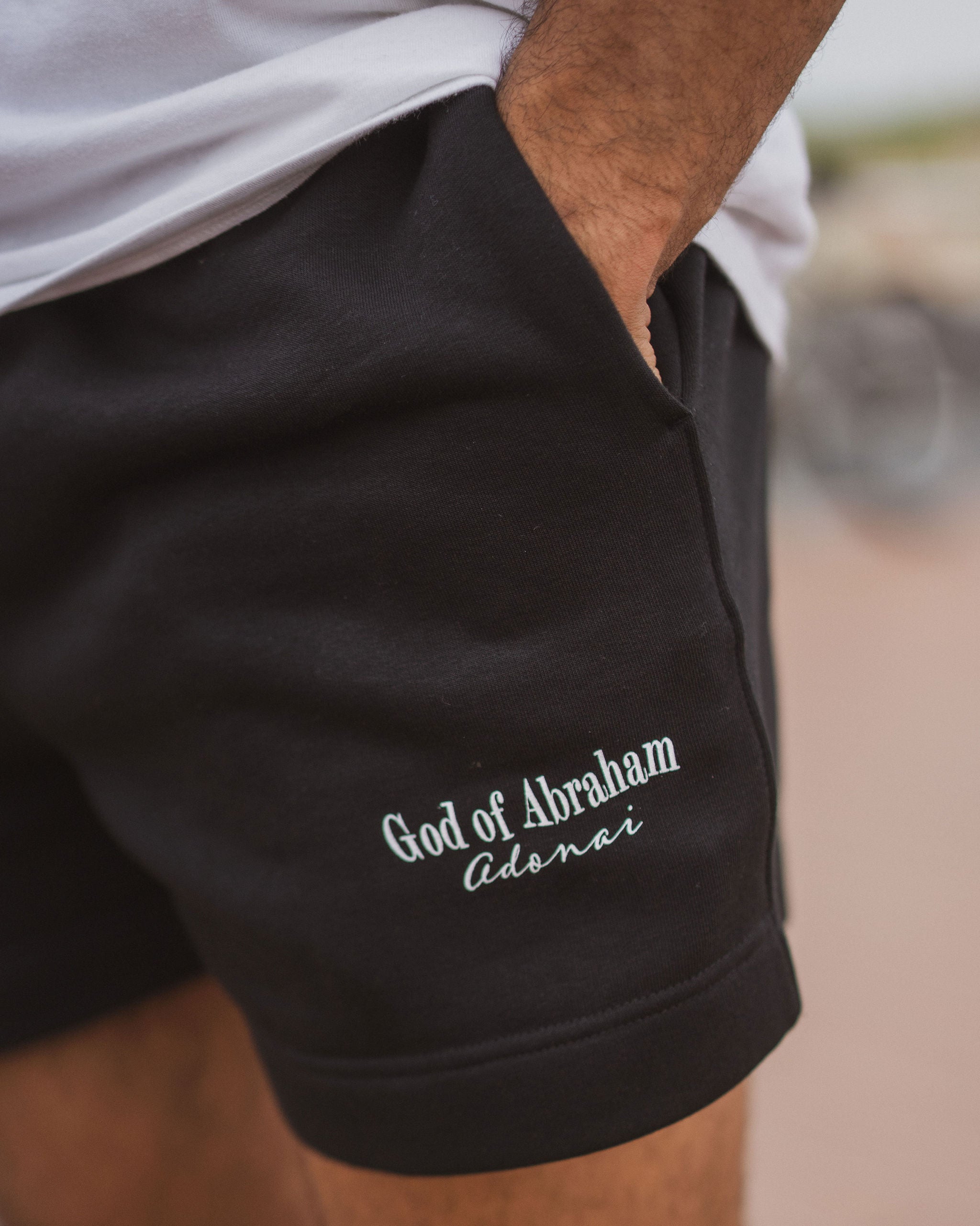 Short de survêtement décontracté 18 pouces Dieu d'Abraham Adonaï pour homme