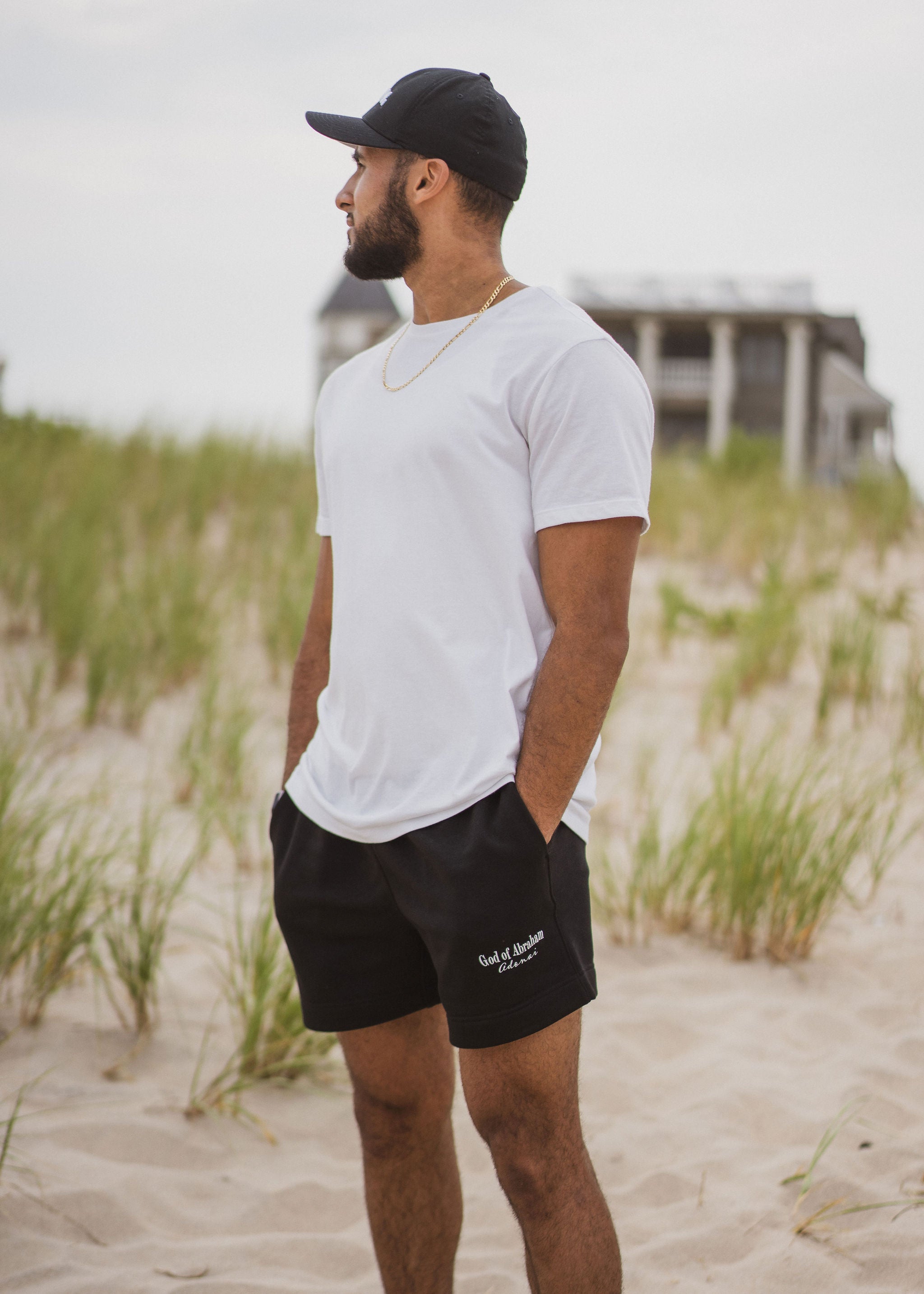 Short de survêtement décontracté 18 pouces Dieu d'Abraham Adonaï pour homme