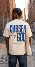Chosen By God Oversized Ecru T-Shirt | 1 Peter 2:9
