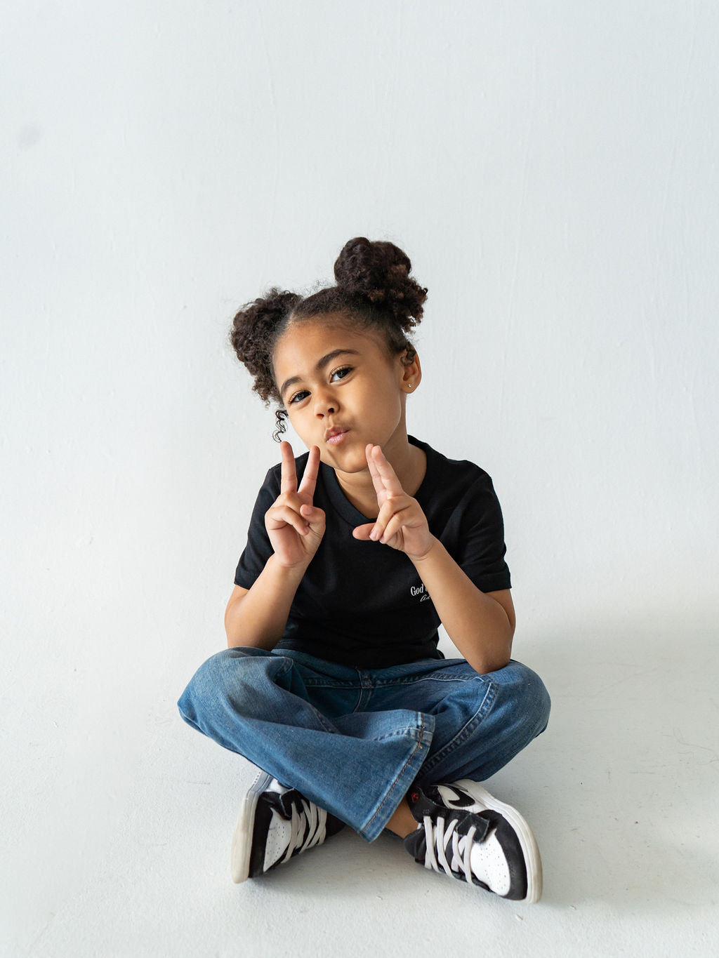 Black organic t-shirt  featuring "Before I Formed You" from Jeremiah 1:5, reminding every child they are known by God and created with purpose.