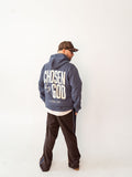 Blue Chosen By God Christian hoodie inspired by 1 Peter 2:9 featuring premium urban streetwear styling with a relaxed unisex fit and faith-based design for everyday wear.
