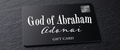 God of Abraham Adonai gift card minimal Christian design digital gift