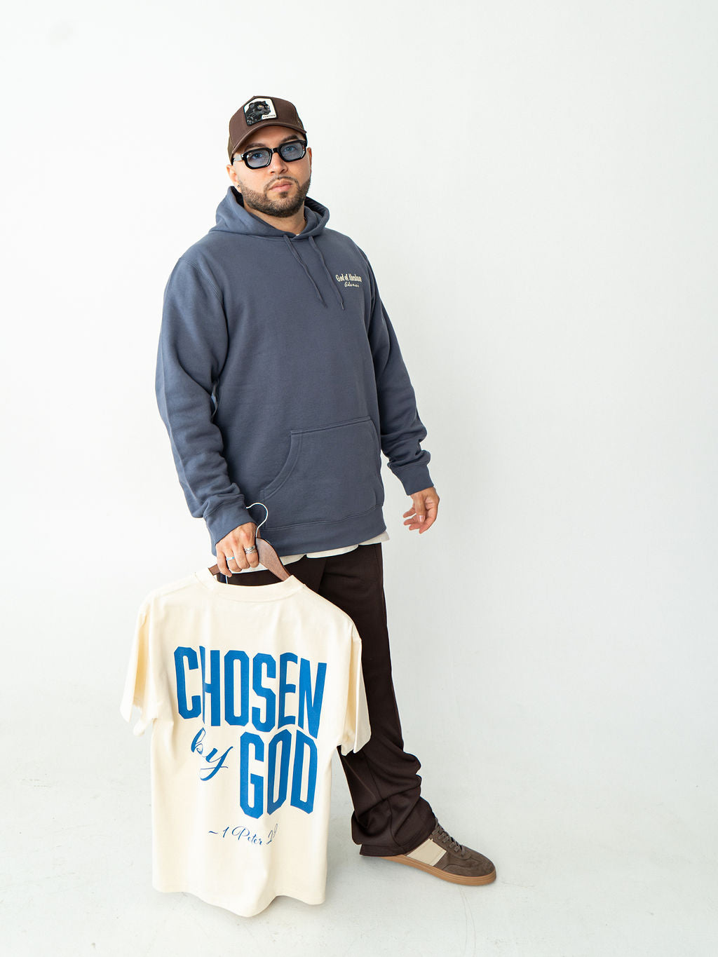 Chosen By God Oversized T-Shirt (Ecru) | 1 Peter 2:9