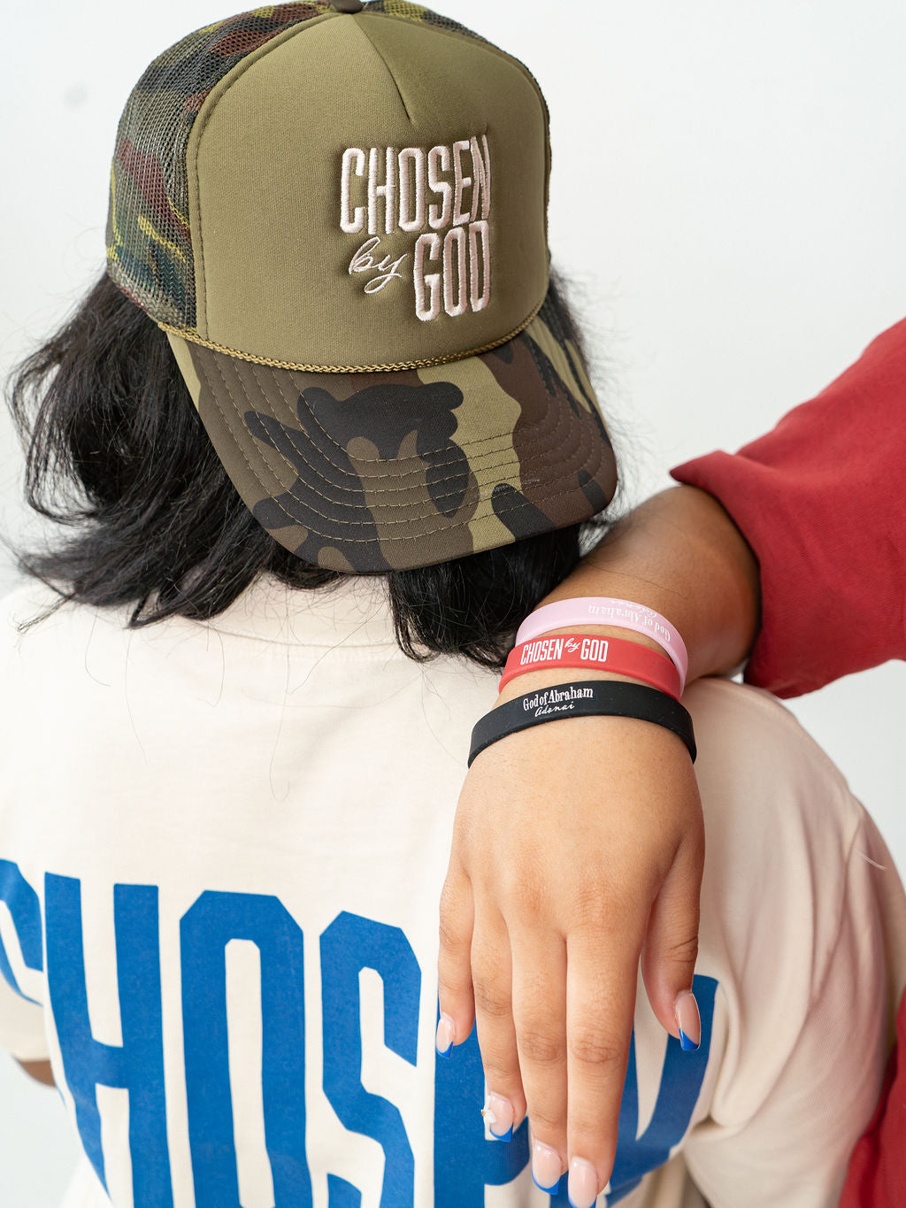 Chosen By God Camo Trucker Hat Snapback