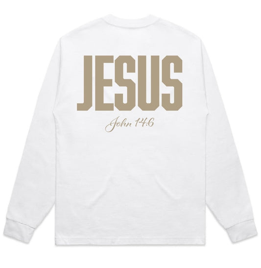 Jesus: The Way, The Truth, The Life Heavyweight Long Sleeve Shirt (Limited Edition)