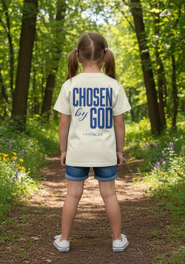 Faith based youth apparel 1 Peter 2:9 back view