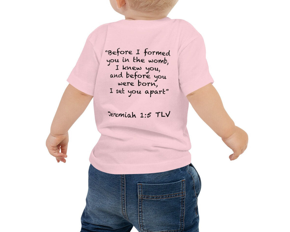 Jeremiah 1:5 Pink Baby/Toddler Tee