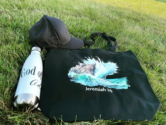 Organic Tote Bag or Stainless Steel Water Bottle